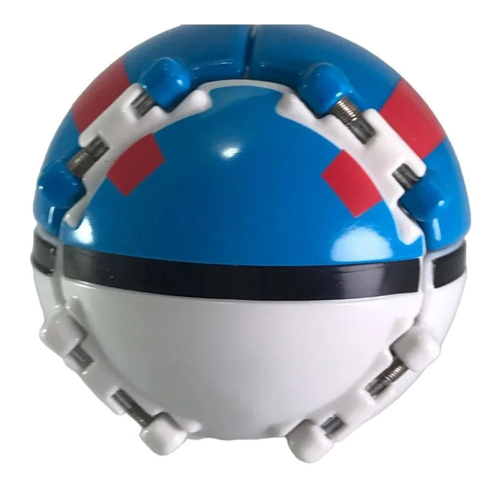 Blue Pokemon Throw N Pop Poke Ball 2016 and Hariyama and Nidoqueen Figures - Picture 5 of 8